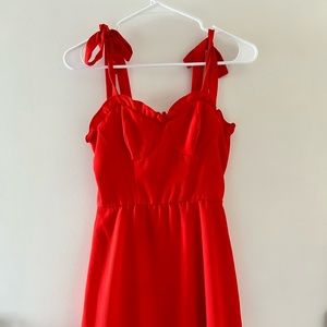 Red dress size small
